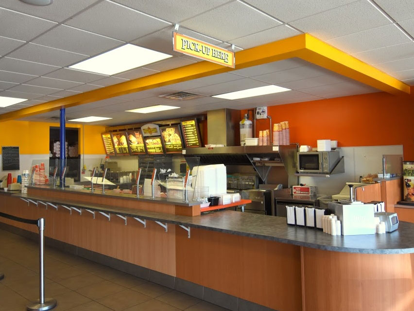 Coney Island Hot Dog counter